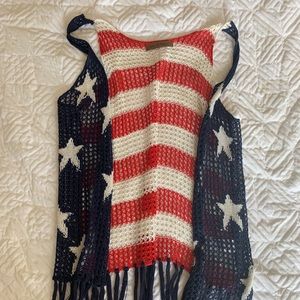 American flag cardigan